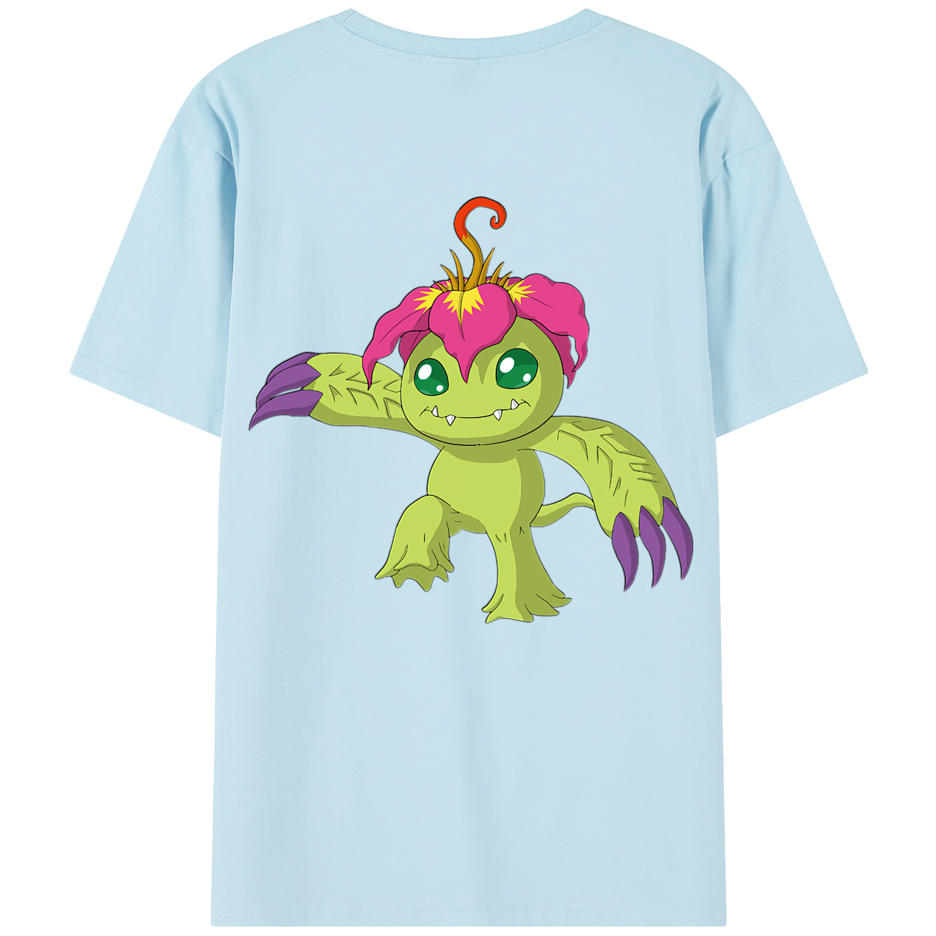 （画像用） Digimon デジタルモンスター/デジモン 綿100％半袖Tシャツ（背面プリント）